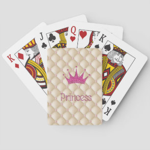 Charmante Chic Parels, Tiara, Prinses, Glitterig Speelkaarten