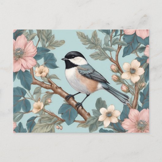 Charmante Chickadee Bird Briefkaart (Voorkant)