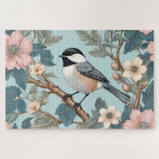 Charmante Chickadee Bird Legpuzzel (Horizontaal)