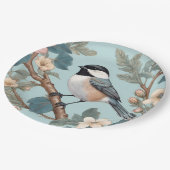 Charmante Chickadee Bird Papieren Bordje (Gekanteld)