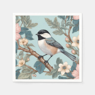 Charmante Chickadee Bird Servet