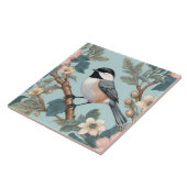 Charmante Chickadee Bird Tegeltje (Zijkant)