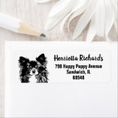 Charmante Chihuahua retour adreslabels Etiket (Insitu)