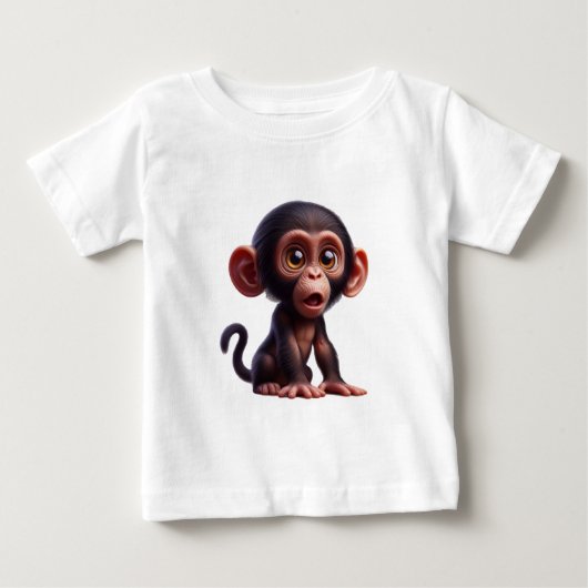 Charmante Chimp Whimsy - Schattige Cartoon Primaat (Voorkant)