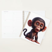 Charmante Chimp Whimsy - Schattige Cartoon Primaat Planner (Display)
