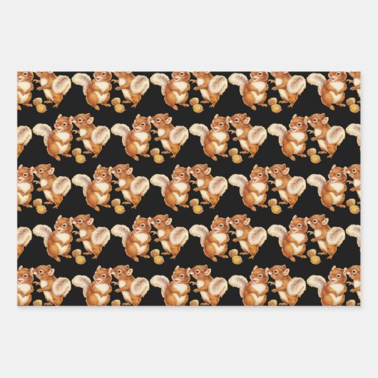 Charmante Chipmunk Gift Wrap Inpakpapier Vel (Voorkant 2)