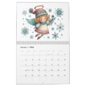 Charmante Christmas Angels Folk Art Style Kalender (Jan 2026)