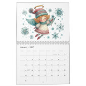 Charmante Christmas Angels Folk Art Style Kalender (Jan 2027)