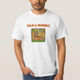 Charmante Cosy Cats and Birds Scene -  ontwerp T-shirt