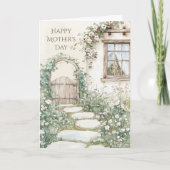 Charmante Cottage Garden Custom Mother's Kaart (Voorkant)
