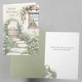 Charmante Cottage Garden Custom Mother's Kaart