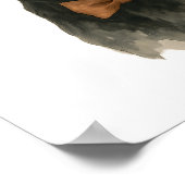 Charmante Cowboy Dog in Pet en Bow Stropdas Poster (Hoek)