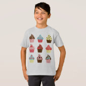 Charmante cupcakes t-shirt (Voorkant volledig)