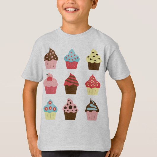 Charmante cupcakes t-shirt (Voorkant)