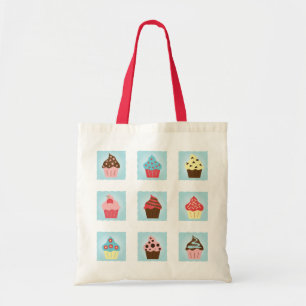 Charmante cupcakes tote bag