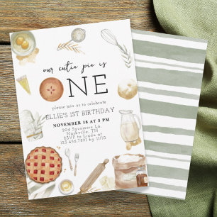 Charmante Cutie Pie Eerste Verjaardag Kaart