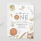 Charmante Cutie Pie Eerste Verjaardag Kaart (Voorkant)