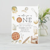 Charmante Cutie Pie Eerste Verjaardag Kaart (Staand voorkant)