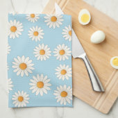 Charmante Daisy Bloemen Keuken Handdoek (Quarter Fold)