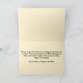 Charmante dankbare gezegende Thanksgiving Kaart (Binnen)