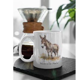 Charmante Donkey Serenity, op maat Koffiemok