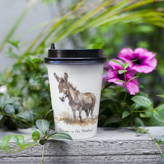 Charmante Donkey Serenity, op maat Papieren Bekers