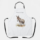 Charmante Donkey Serenity, op maat Schort (Voorkant)