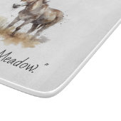 Charmante Donkey Serenity, op maat Snijplank (Hoek)