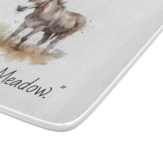 Charmante Donkey Serenity, op maat Snijplank (Hoek)