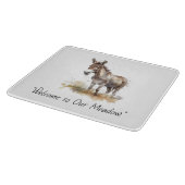 Charmante Donkey Serenity, op maat Snijplank (Hoek)