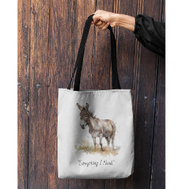 Charmante Donkey Serenity, op maat Tote Bag