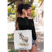 Charmante Donkey Serenity, op maat Tote Bag
