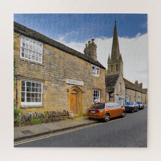 Charmante dorpsrust legpuzzel (Verticaal)