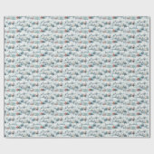 Charmante dorpsscènes: Waterverf Cadeaupapier (Vlak)