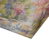 Charmante Dorpsstraat in de lente Snijplank (Hoek)