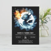 Charmante Dragon Verjaardag Digitaal Kaart (Staand voorkant)