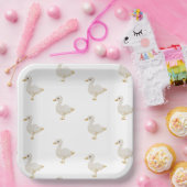 Charmante Easter Duck Papier Borden Papieren Bordje (Feest)