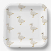 Charmante Easter Duck Papier Borden Papieren Bordje (Voorkant)