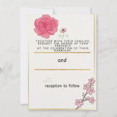 Charmante eenvoud bruiloft uitnodiging (Voorkant)