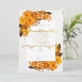 Charmante eenvoud bruiloft uitnodiging (Staand voorkant)