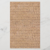 Charmante  Egyptische Papyrus bruiloft Menu (Achterkant)