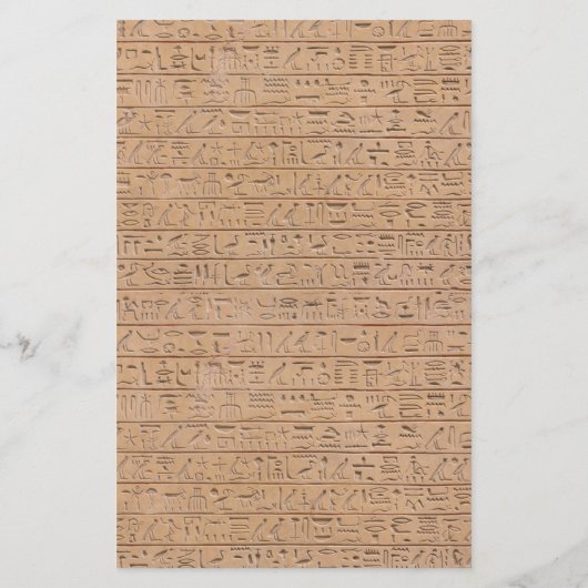 Charmante  Egyptische Papyrus bruiloft Menu (Achterkant)