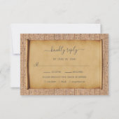 Charmante  Egyptische Papyrus bruiloft RSVP Kaartje (Voorkant)