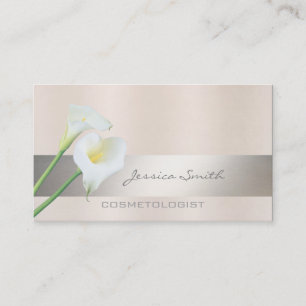 Charmante elegante chique luxe romantische calla l visitekaartje