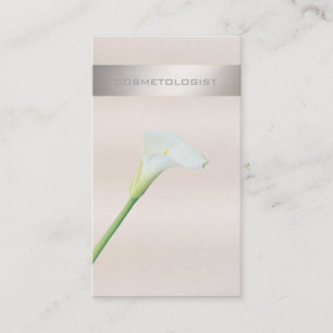 Charmante elegante chique luxe romantische calla l visitekaartje