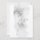 Charmante elegante landschap bruiloft uitnodiging (Achterkant)