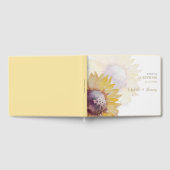 Charmante Elegante Waterverf Zonnebloem Gastenboek (Volledig)