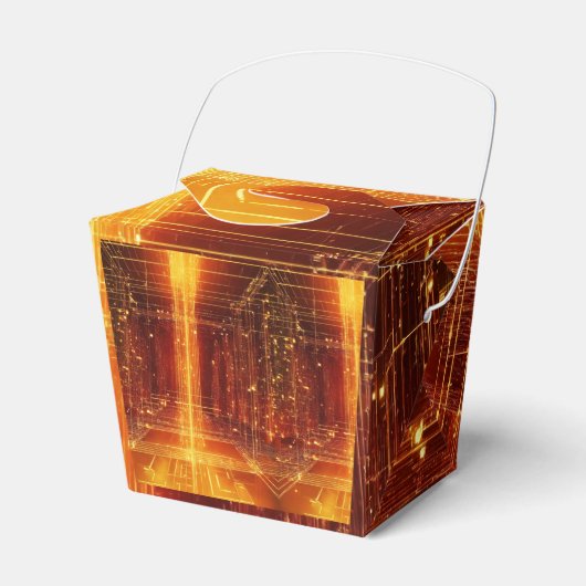 Charmante Elegantie: Ontworpen Favor Box" Bedankdoosjes (Voorkant Zijde)