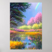 Charmante en kleurrijke genot van het moeras poster (Voorkant)