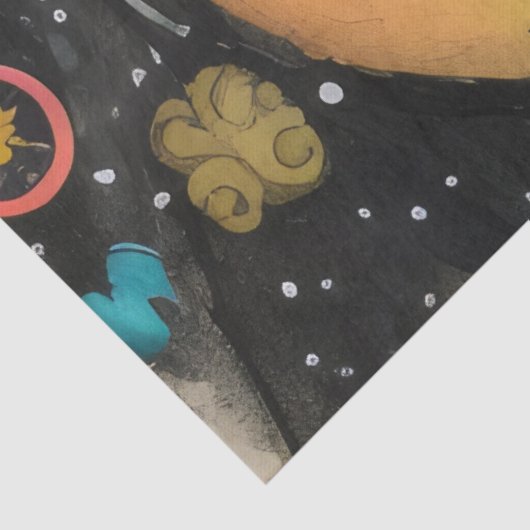 Charmante en verdrietige dame ArtLady 6 Tissuepapier (Detail)